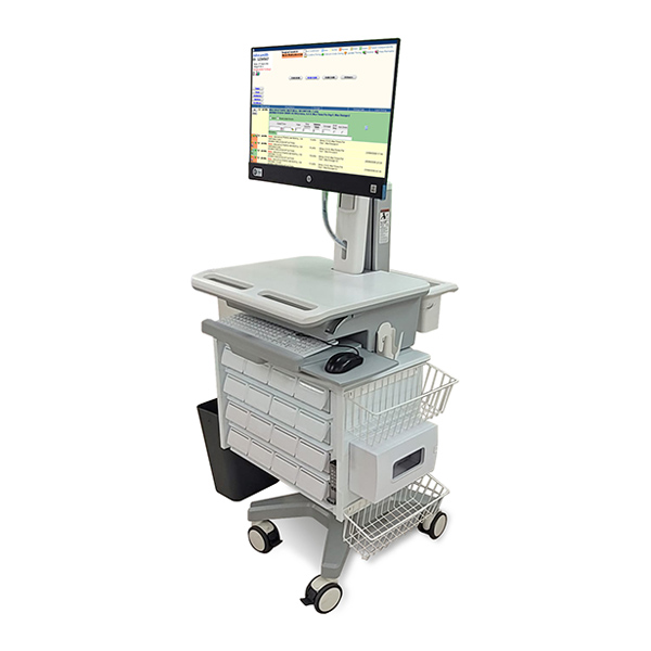 medical cart side view