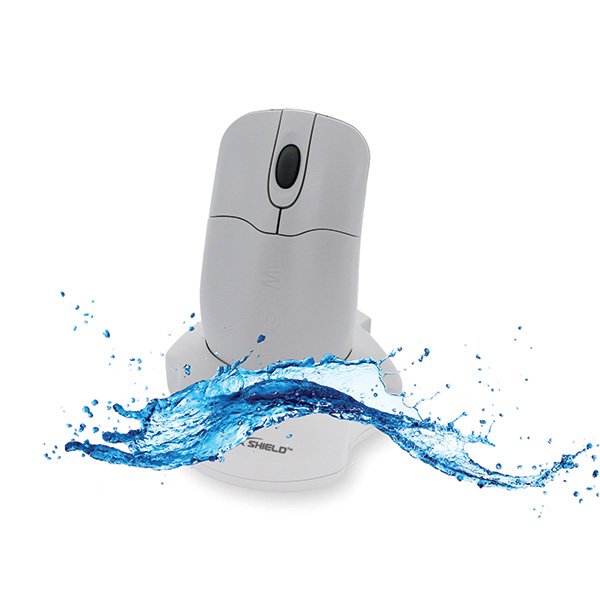 washable white mouse+water
